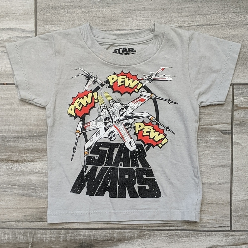 Disney Gray Star Wars Toddler Tee